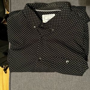 Cactus Man button up shirt navy size large